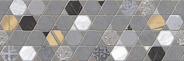 Настенная плитка Gravita Cemento Ash Crystal Dec 30x90